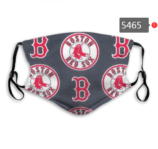 2020 MLB Boston Red Sox #6 Dust mask with filter->mlb dust mask->Sports Accessory